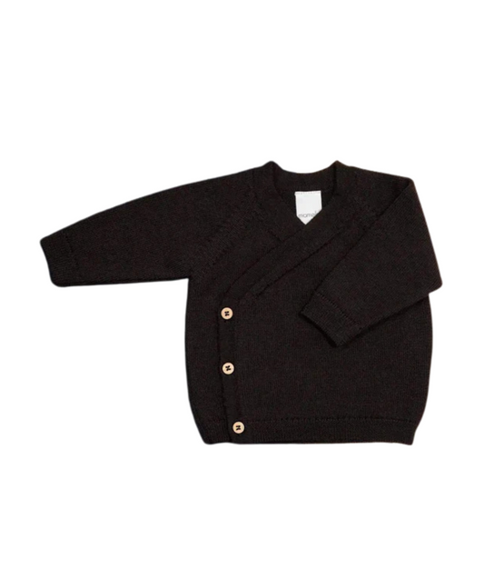 The Woolly Baby Jacket 100% Merinowolle - Chocolate