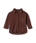 Button Shirt 100% Merino Wool - Chocolate