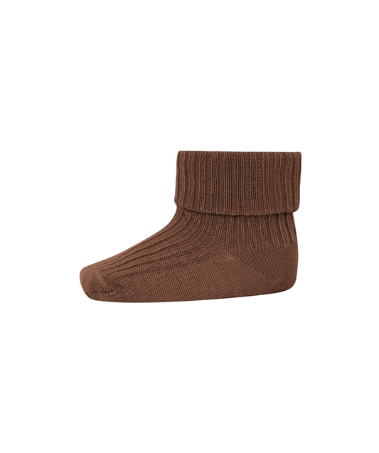 Babysocken aus gerippter Wolle - Peacan Pie