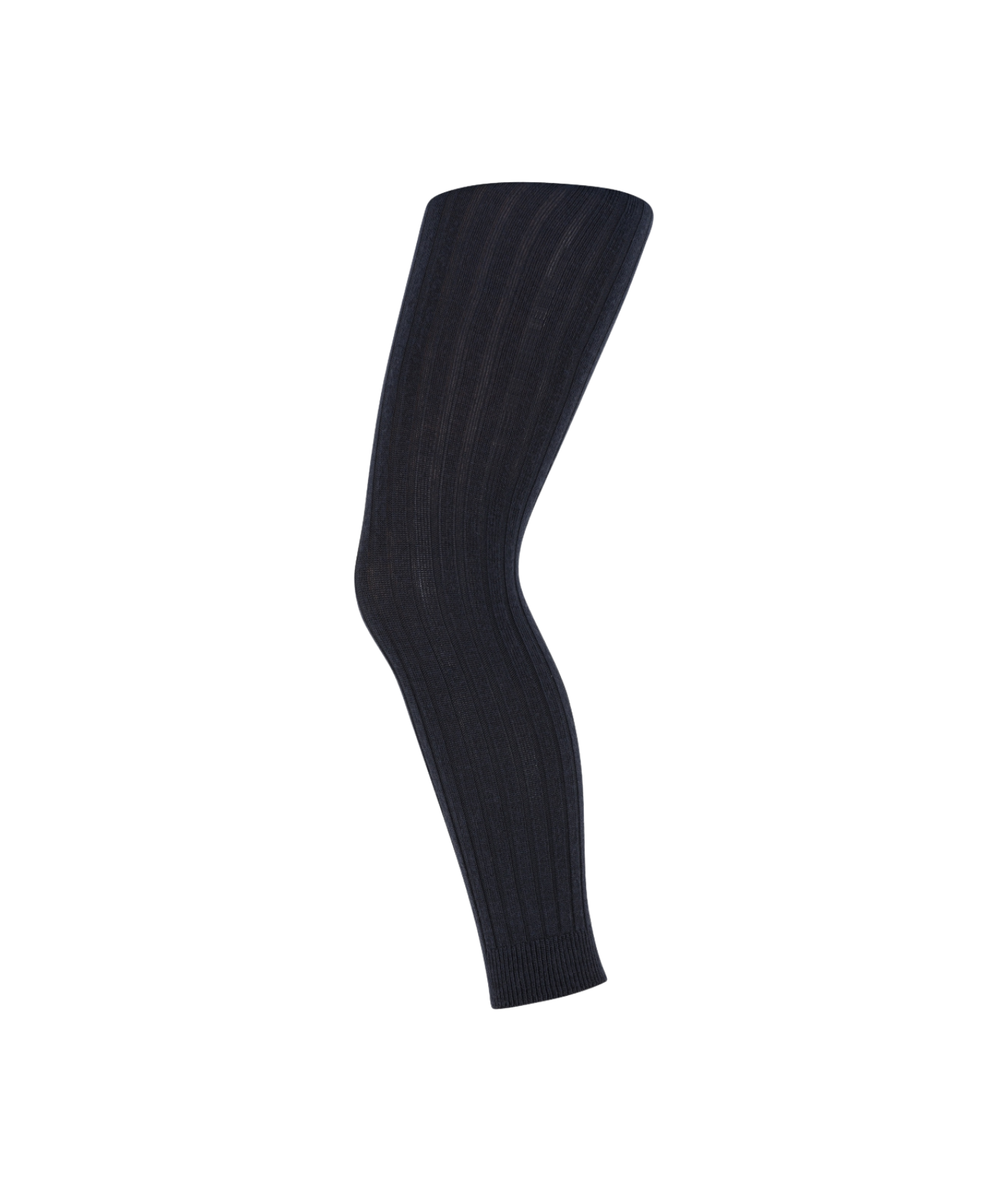 Leggings aus gerippter Wolle - Navy