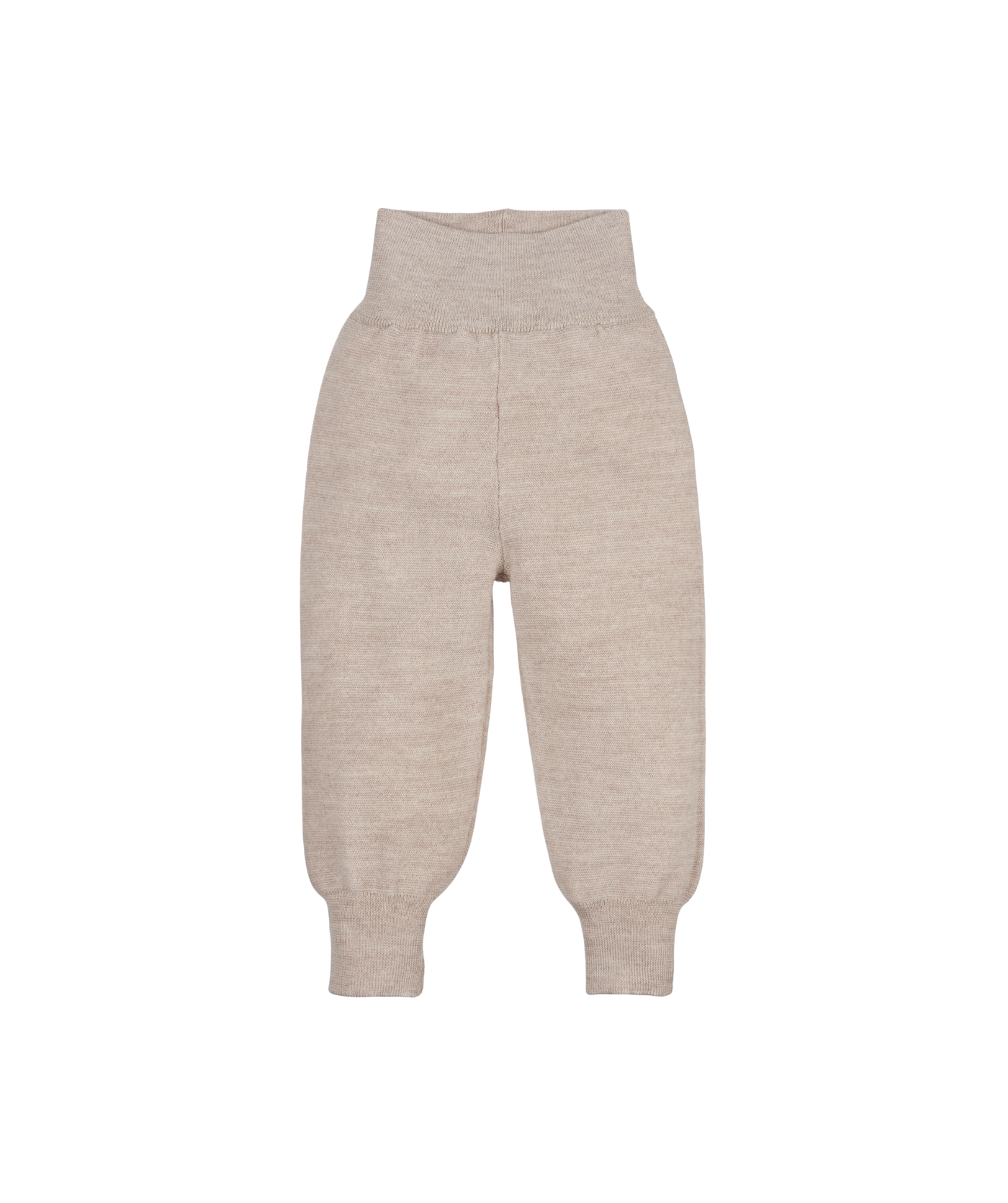 Feinstrick-Hose 100% Merinowolle - Natur