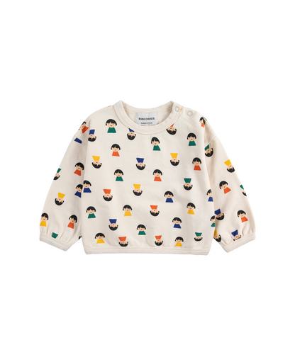 Game Pawns all over Sweatshirt - Weiss
