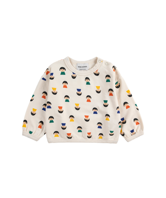 Game Pawns all over Sweatshirt - Weiss
