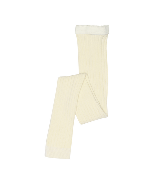 Leggings aus gerippter Baumwolle - Cream