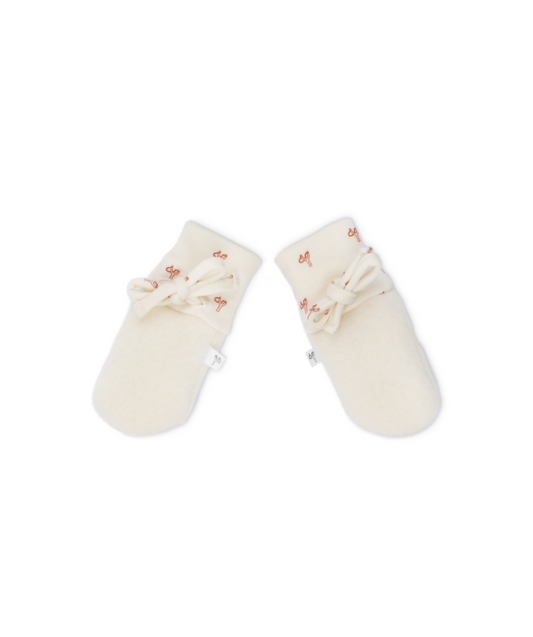 Handschuhe mit gebürsteter Wolle - Nature