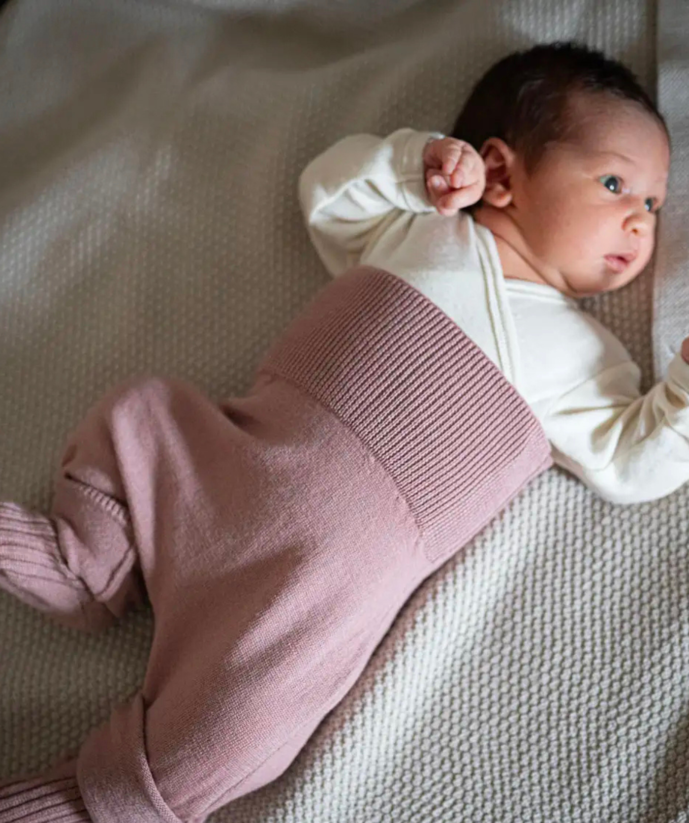 The Woolly Baby Pants 100% Merino Wool - Rose