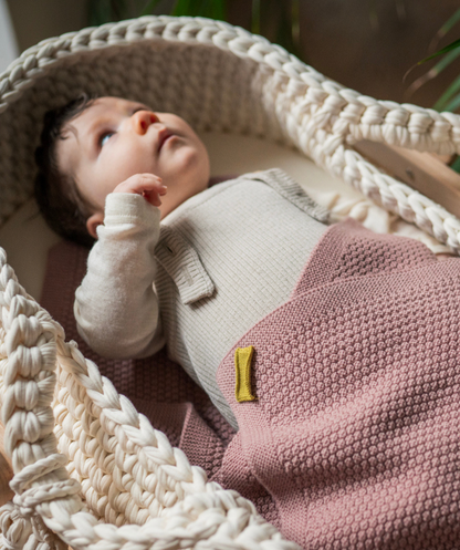 The Woolly Blanket 100% Merinowolle - Rose