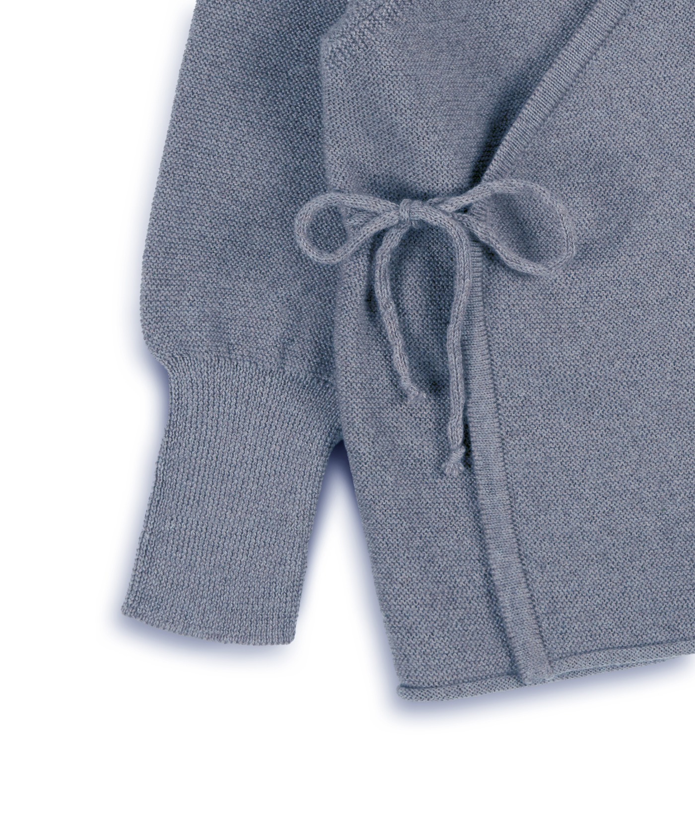 Feinstrick-Schlüttli 100% Merinowolle - Rauch-blau