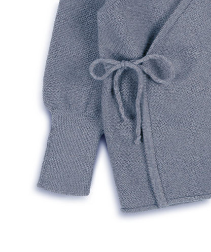 Feinstrick-Schlüttli 100% Merinowolle - Rauch-blau