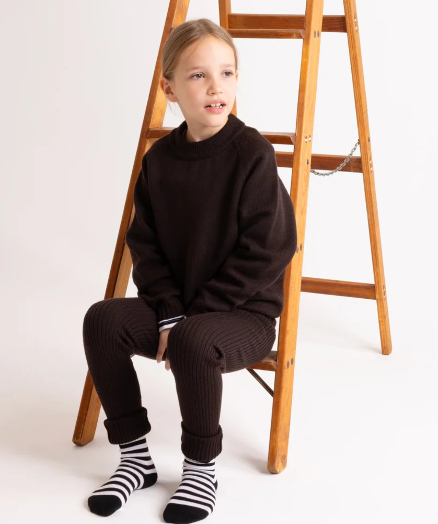 The Woolly Leggings 100% Merinowolle - Chocoloate