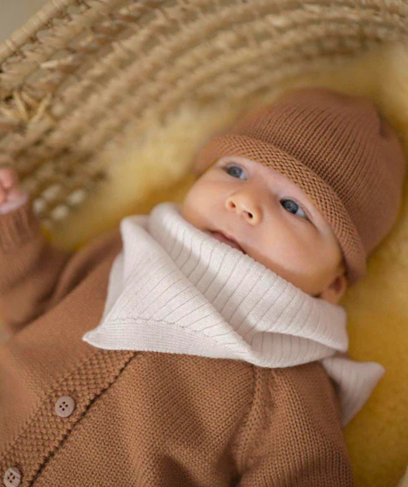 The Woolly Hat 100% Merinowolle - Camel