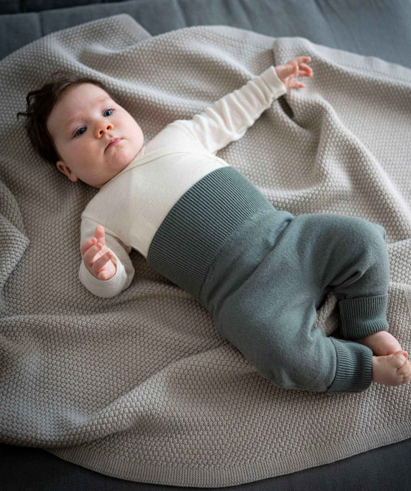 The Woolly Baby Pants 100% Merinowolle - Sage