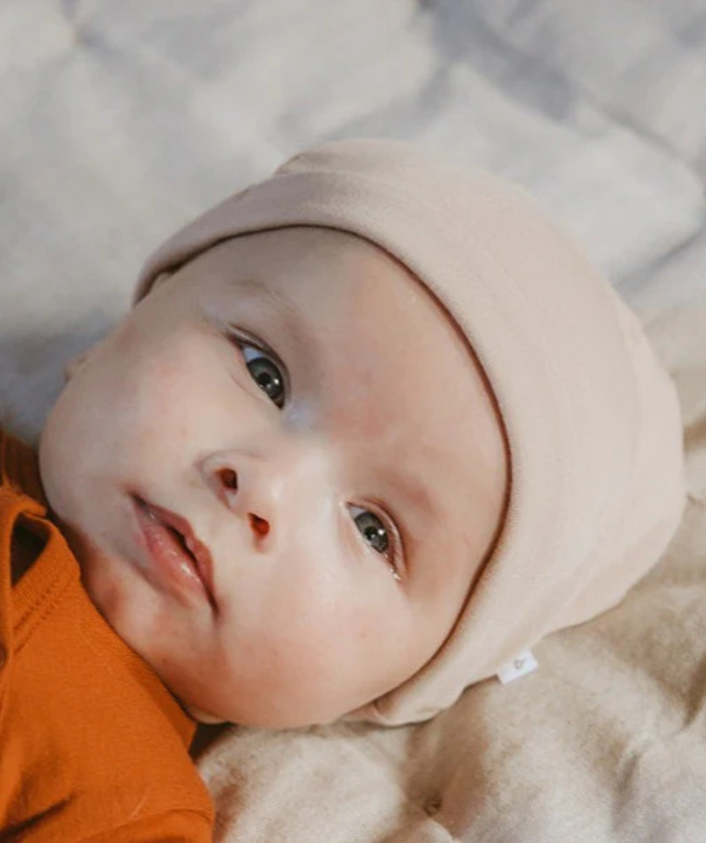 Beanie 100% Merinowolle - Nougat