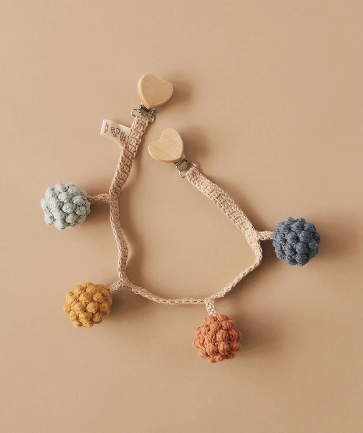 Beeren-Kinderwagenkette - Beige/Mehrfarbig