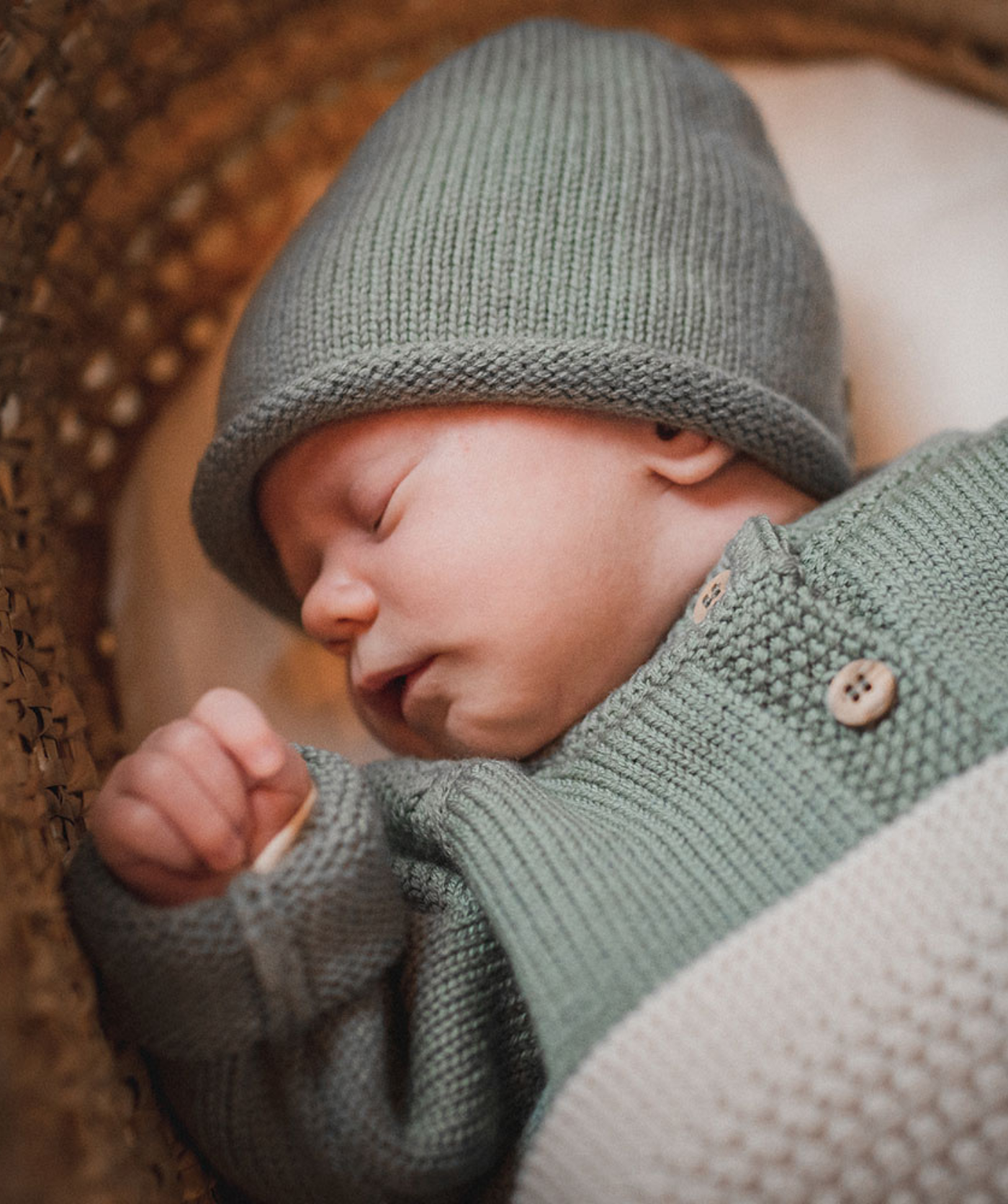 The Woolly Hat 100% Merinowolle - Sage