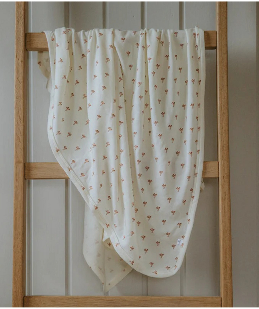 Swaddle Blanket 100% Merino Wool - Sling Rust - 70x90cm