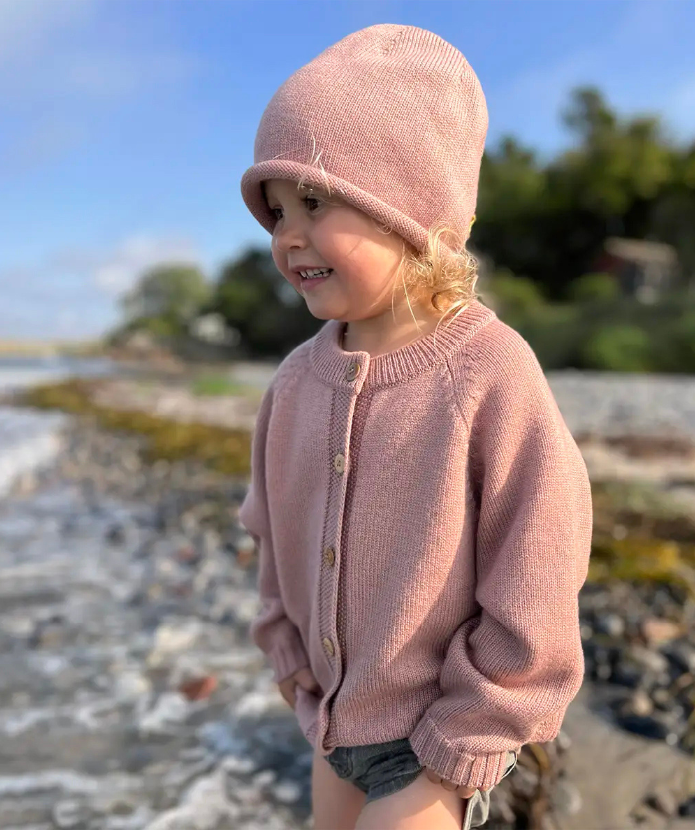 The Woolly Hat 100% Merinowolle - Rose