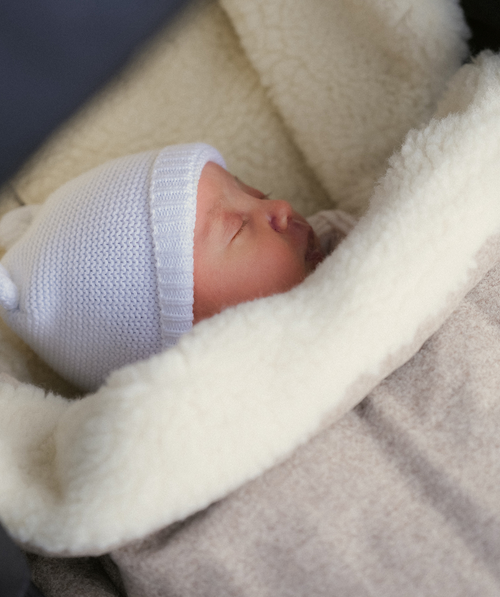 Wombat Footmuff 100% Merino Wool - Beige