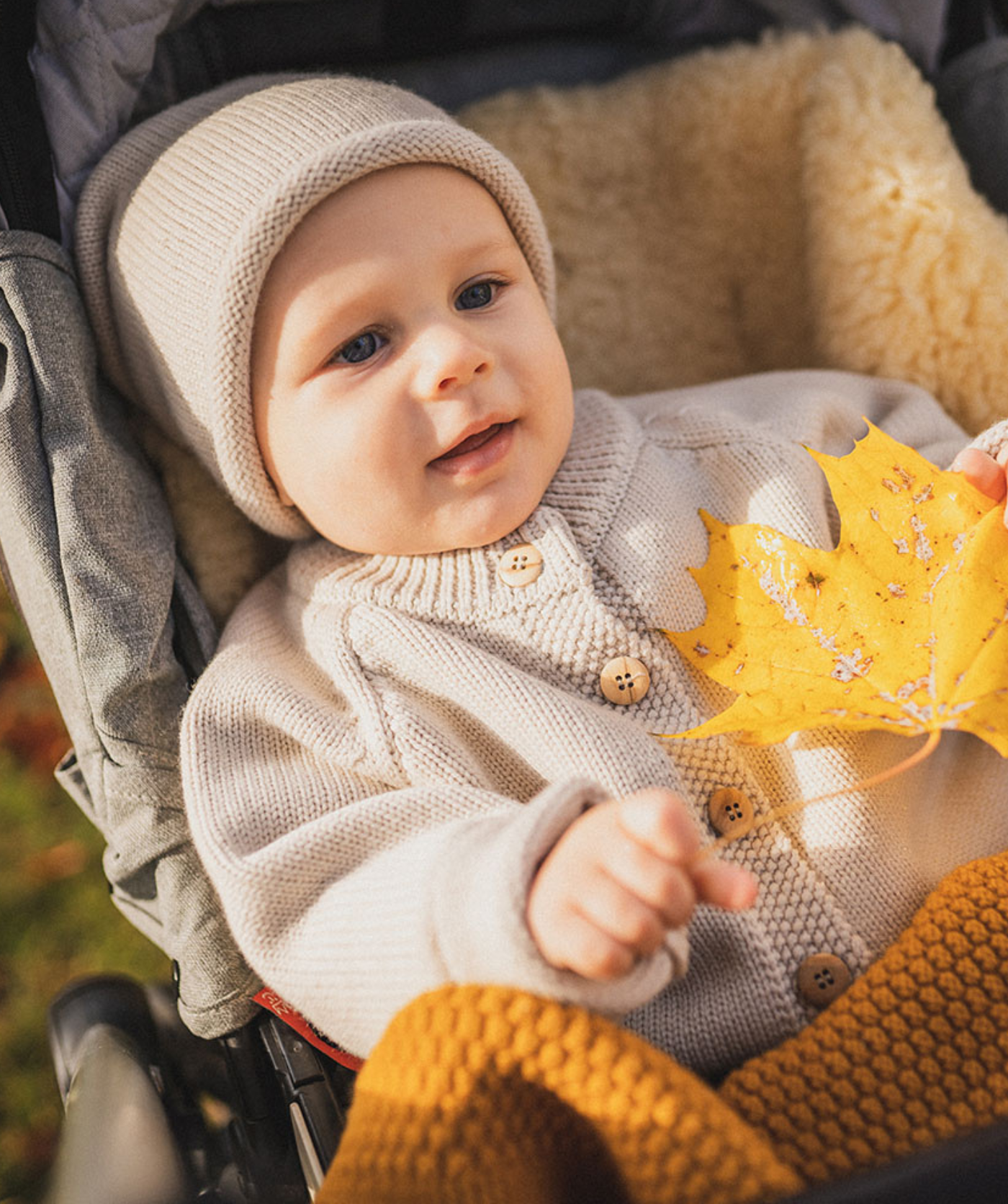 The Woolly Cardigan 100% Merino Wool - Sand