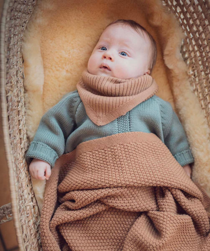 The Woolly Blanket 100% Merinowolle - Camel