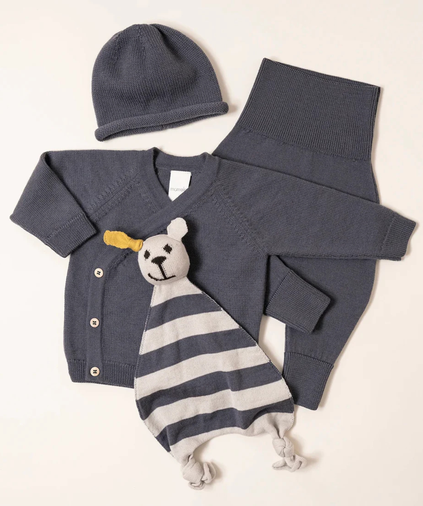 The Woolly Hat 100% Merinowolle - Grey
