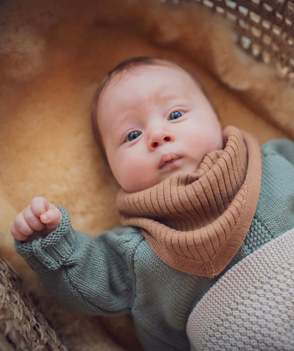 The Woolly Scarf Baby 100% Merinowolle - Camel