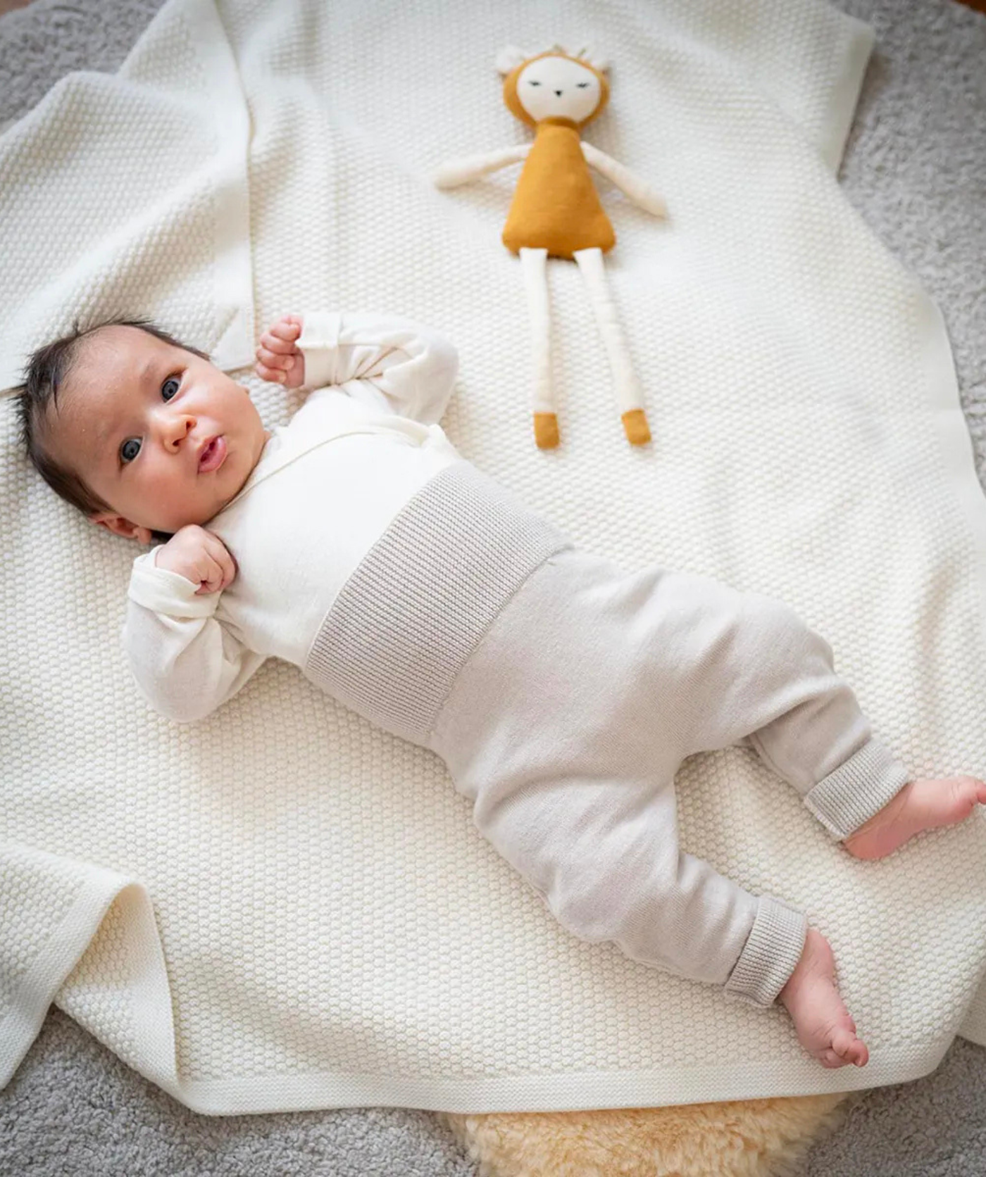 The Woolly Baby Pants 100% Merinowolle - Sand