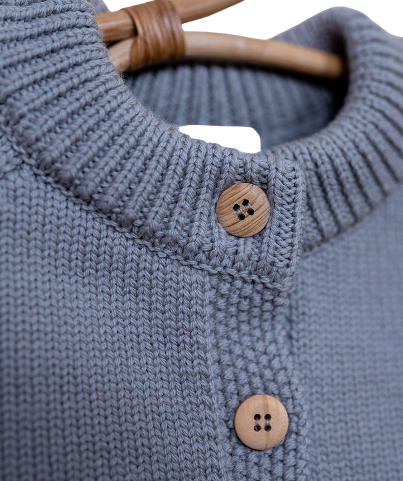 The Woolly Cardigan 100% Merinowolle - Blue