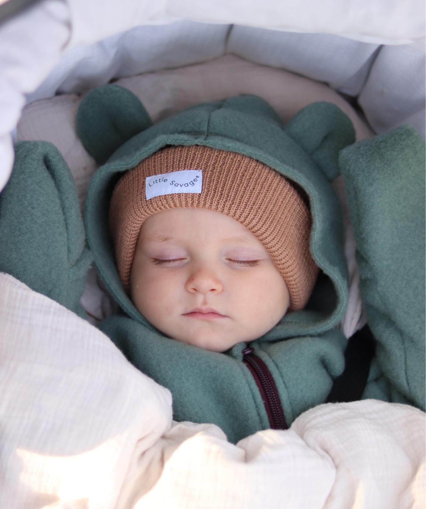 Brushed Merino Wool Overall  - Agave