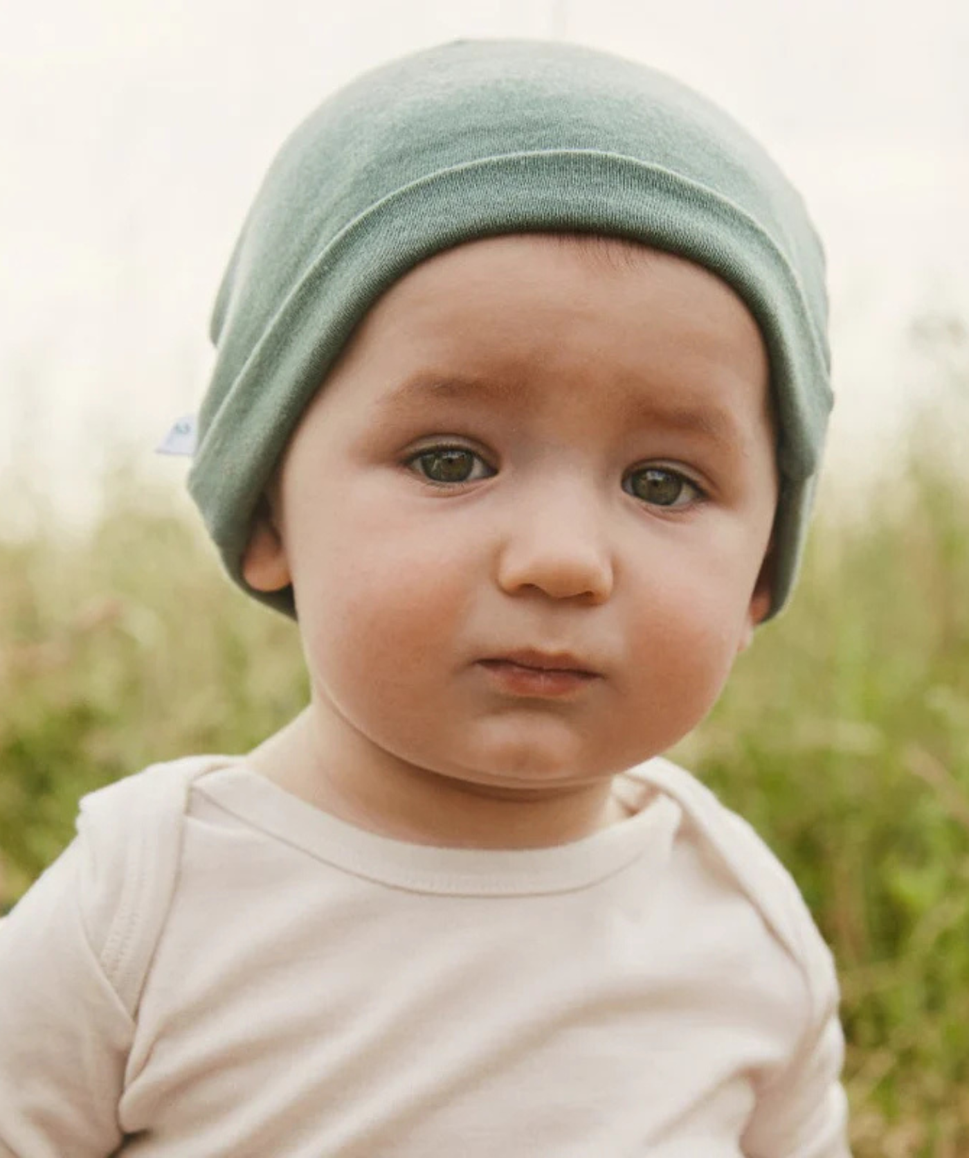 Beanie 100% Merinowolle - Agave