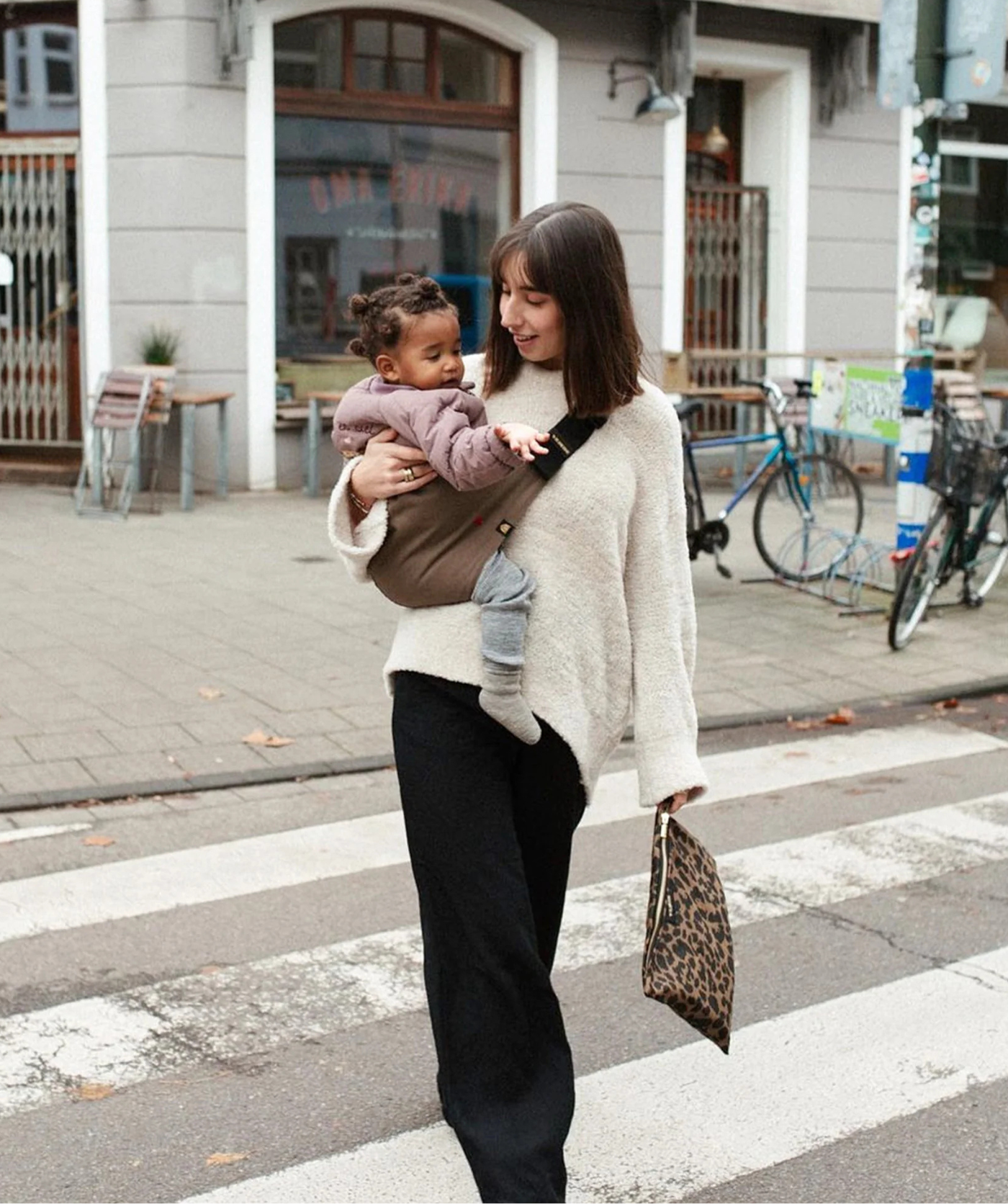 Kleinkindertrage - Coffee Brown