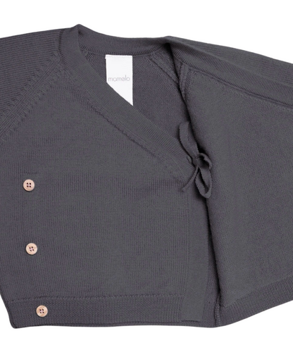 The Woolly Baby Jacket 100% Merinowolle - Grey