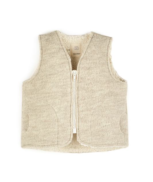 Walk Weste mit Teddy - Natur