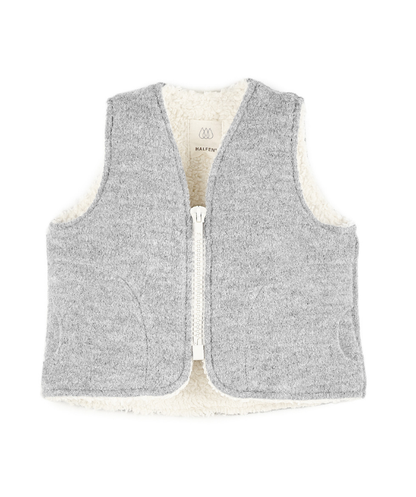 Walk Weste mit Teddy - Grau