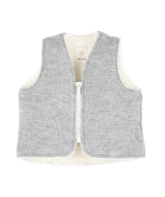 Walk Weste mit Teddy - Grau