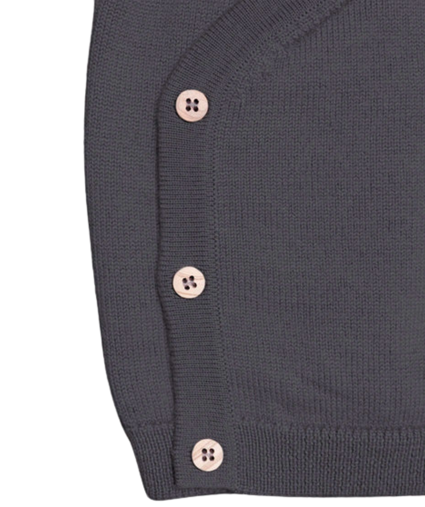 The Woolly Baby Jacket 100% Merinowolle - Grey