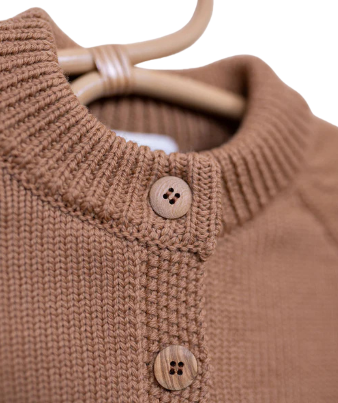 The Woolly Cardigan 100% Merinowolle - Camel
