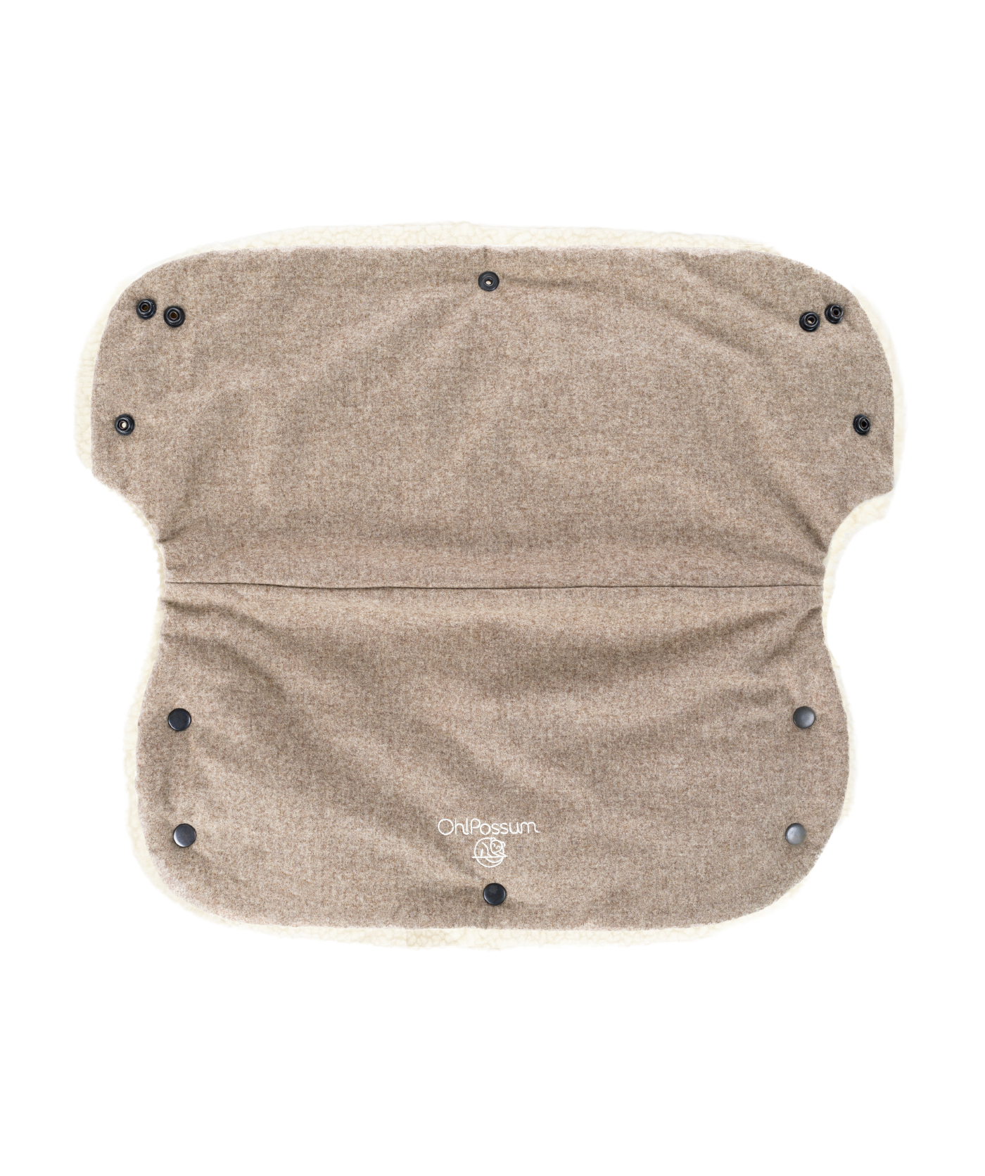 Handmuff 100% Merinowolle - Beige