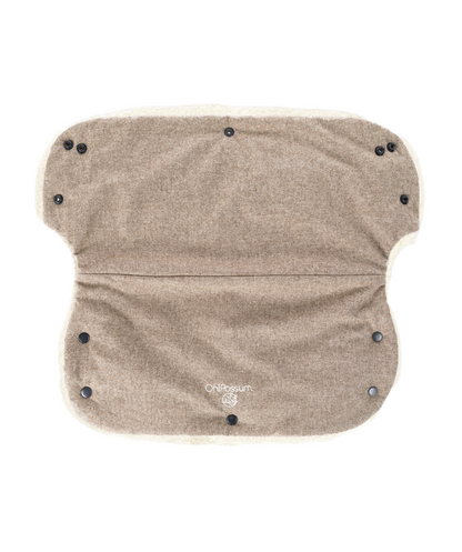 Handmuff 100% Merinowolle - Beige