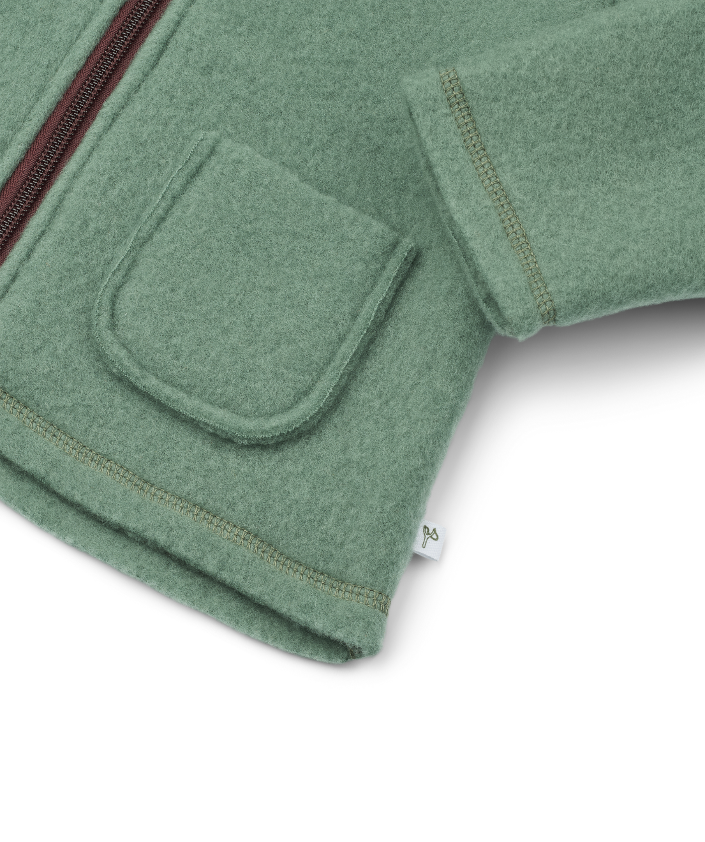 Bärenjacke aus gebürsteter Wolle