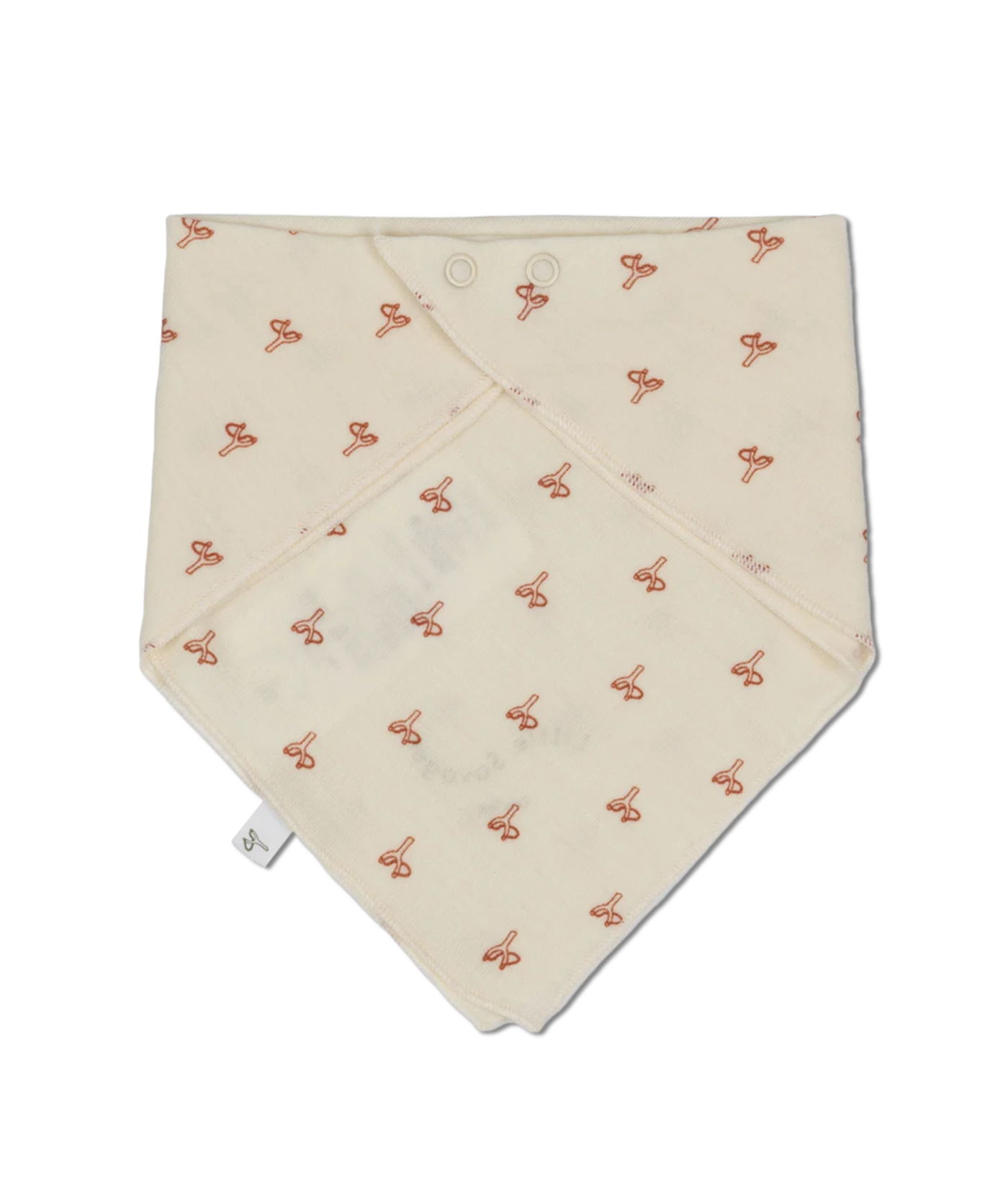 Bandana Lätzchen 100% Merinowolle - Sling Rust