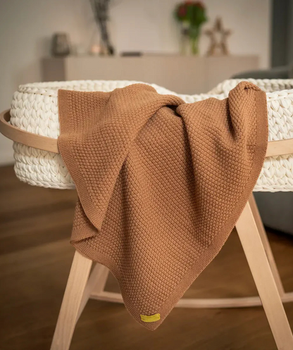 The Woolly Blanket 100% Merinowolle - Camel