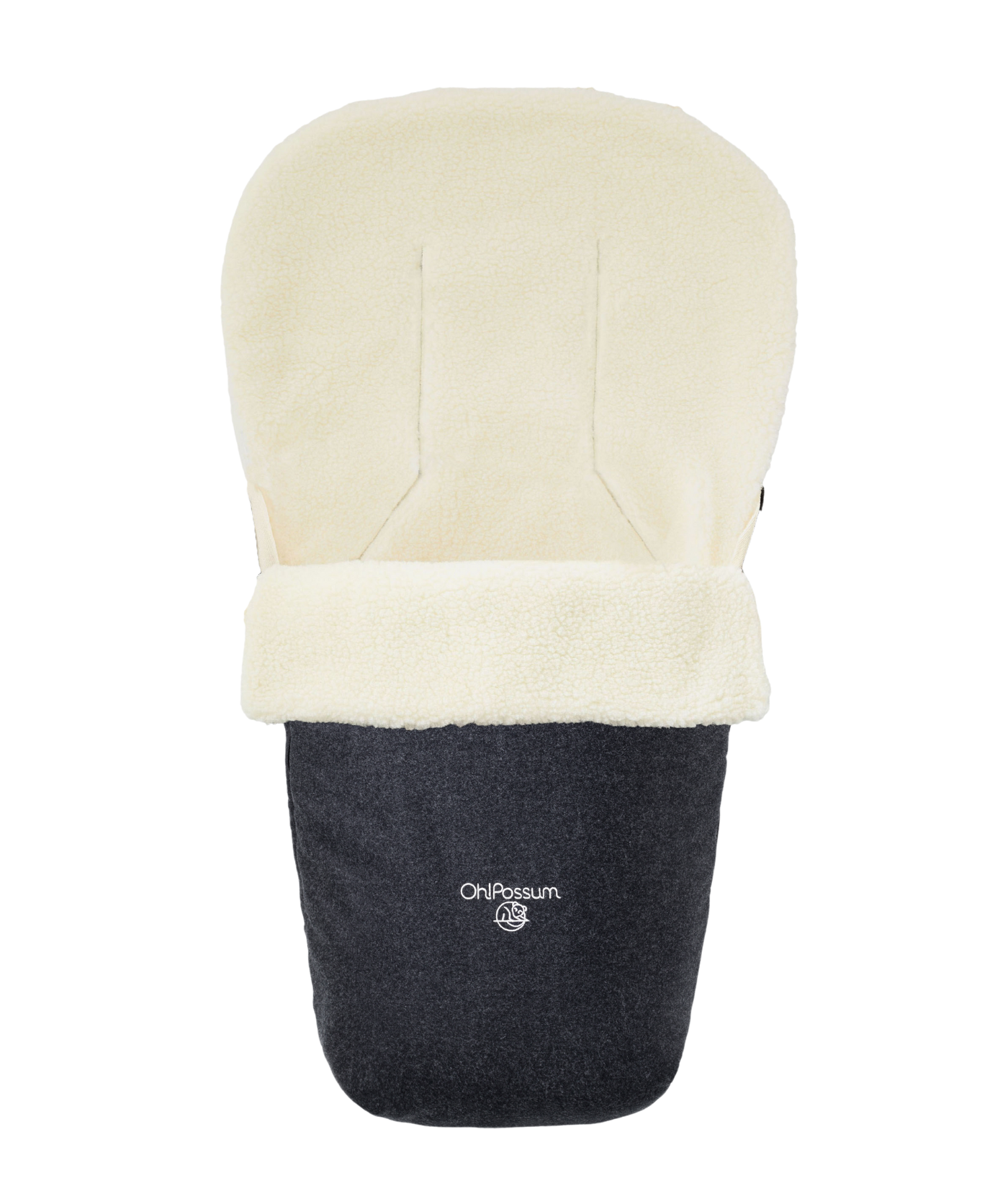 Fusssack Wombat 100% Merinowolle - Anthrazit