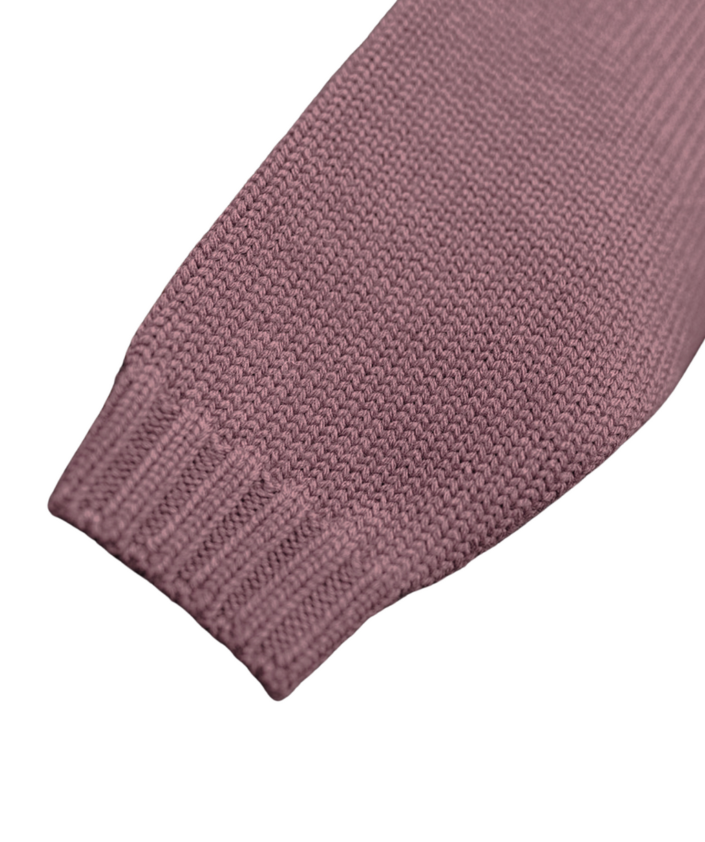 The Woolly Cardigan 100% Merino Wool - Mauve