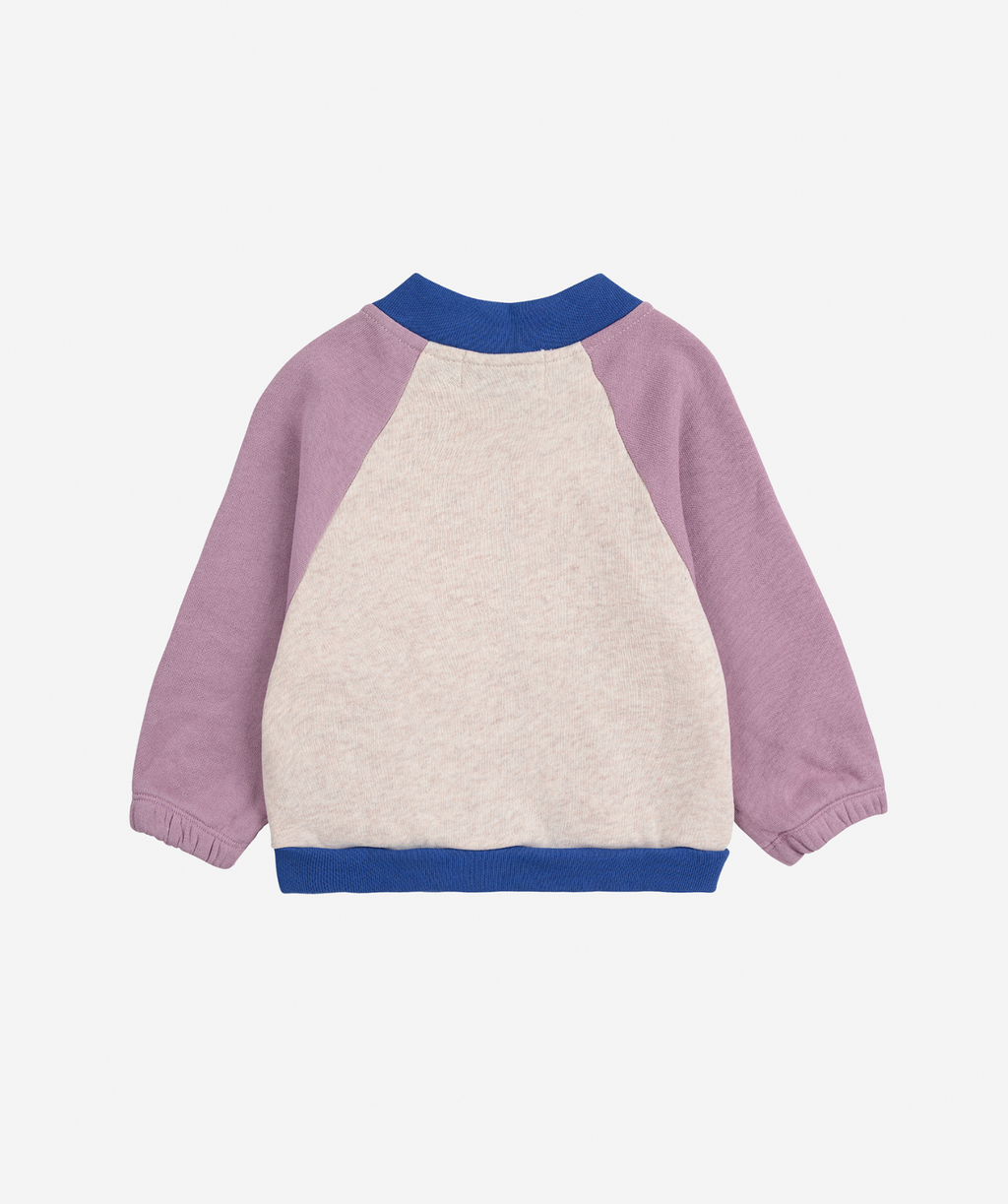 Tic Tac Toe color block zipped Sweatshirt
