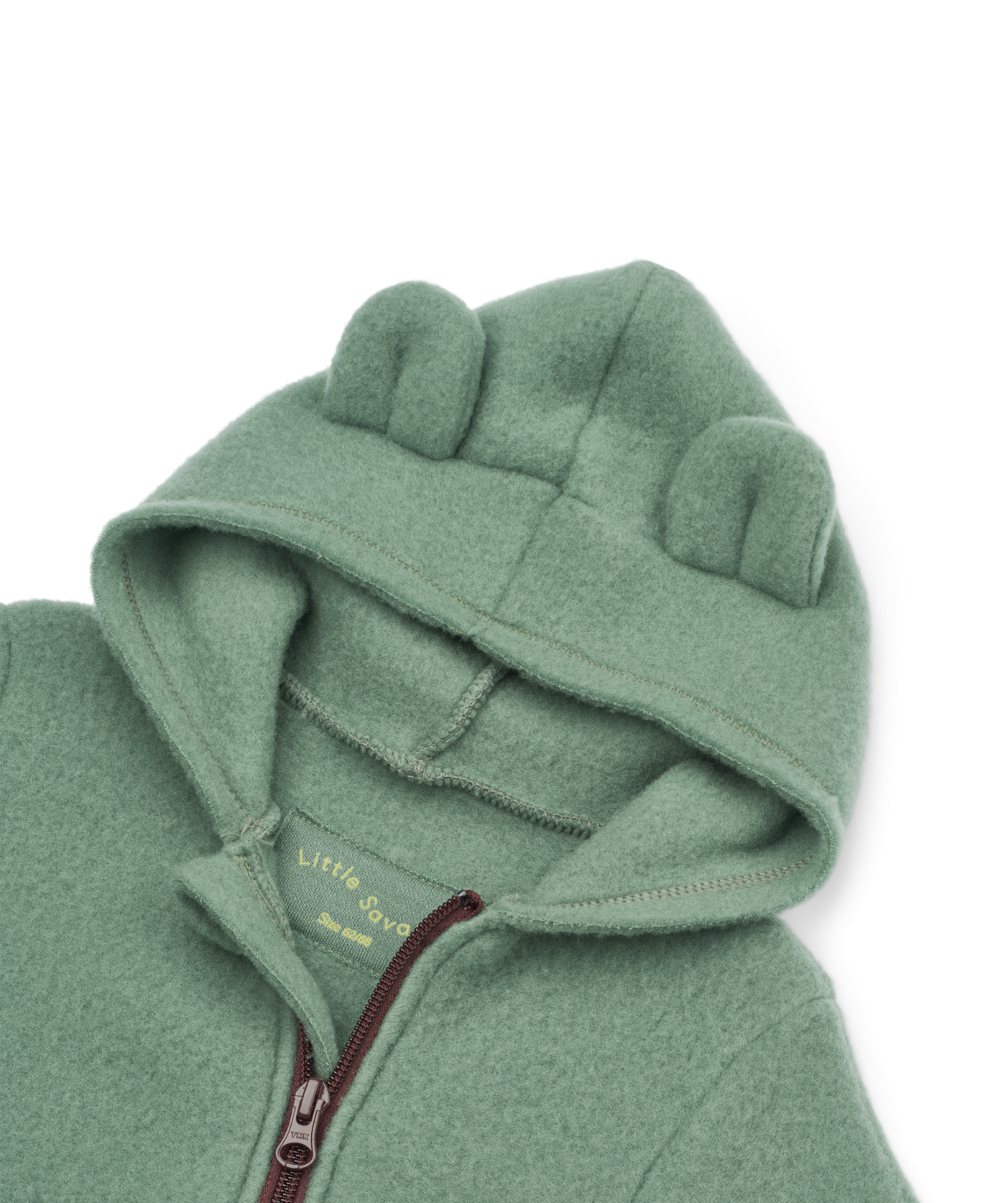 Brushed Merino Wool Overall  - Agave