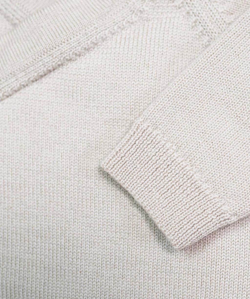 The Woolly Baby Jacket 100% Merino Wool - Sand