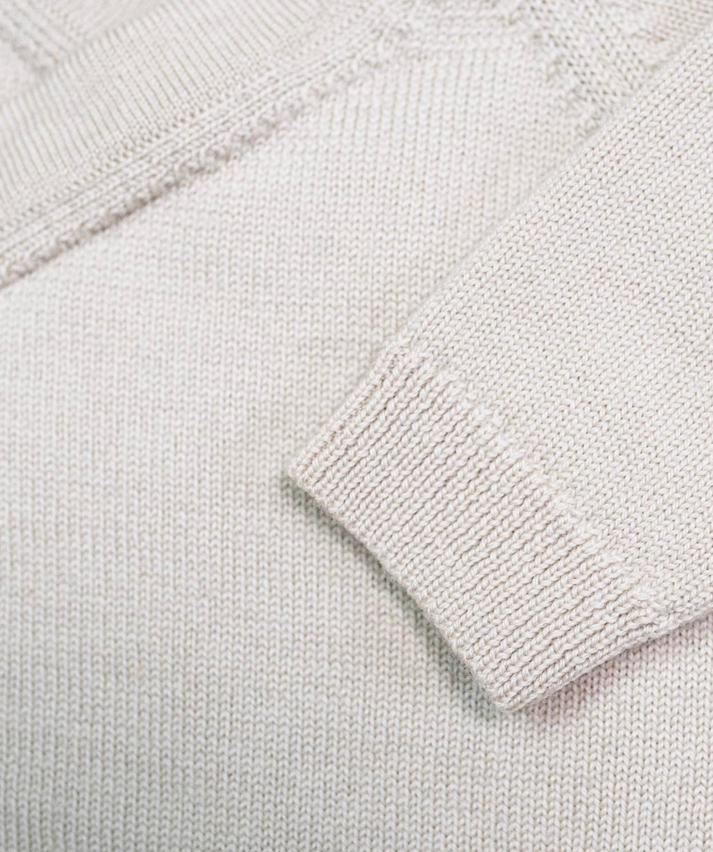 The Woolly Baby Jacket 100% Merinowolle - Sand
