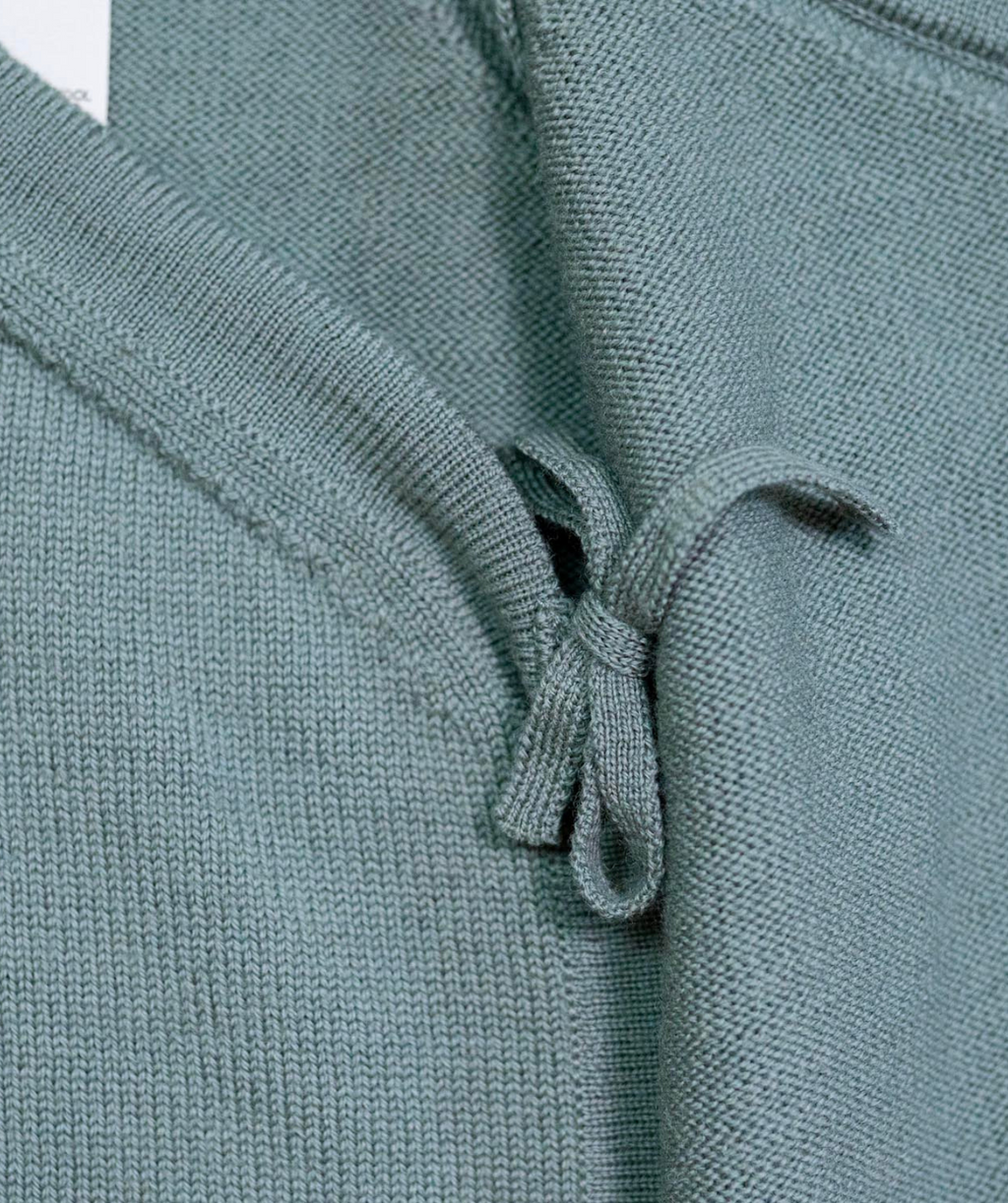 The Woolly Baby Jacket 100% Merino Wool - Sage