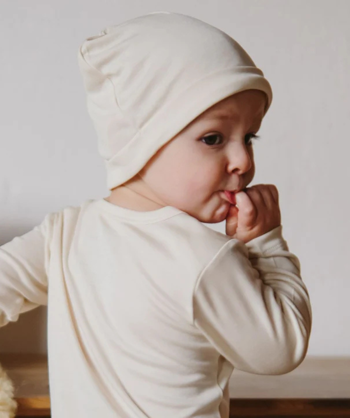 Mütze 100% Lyocell - Cute Beige